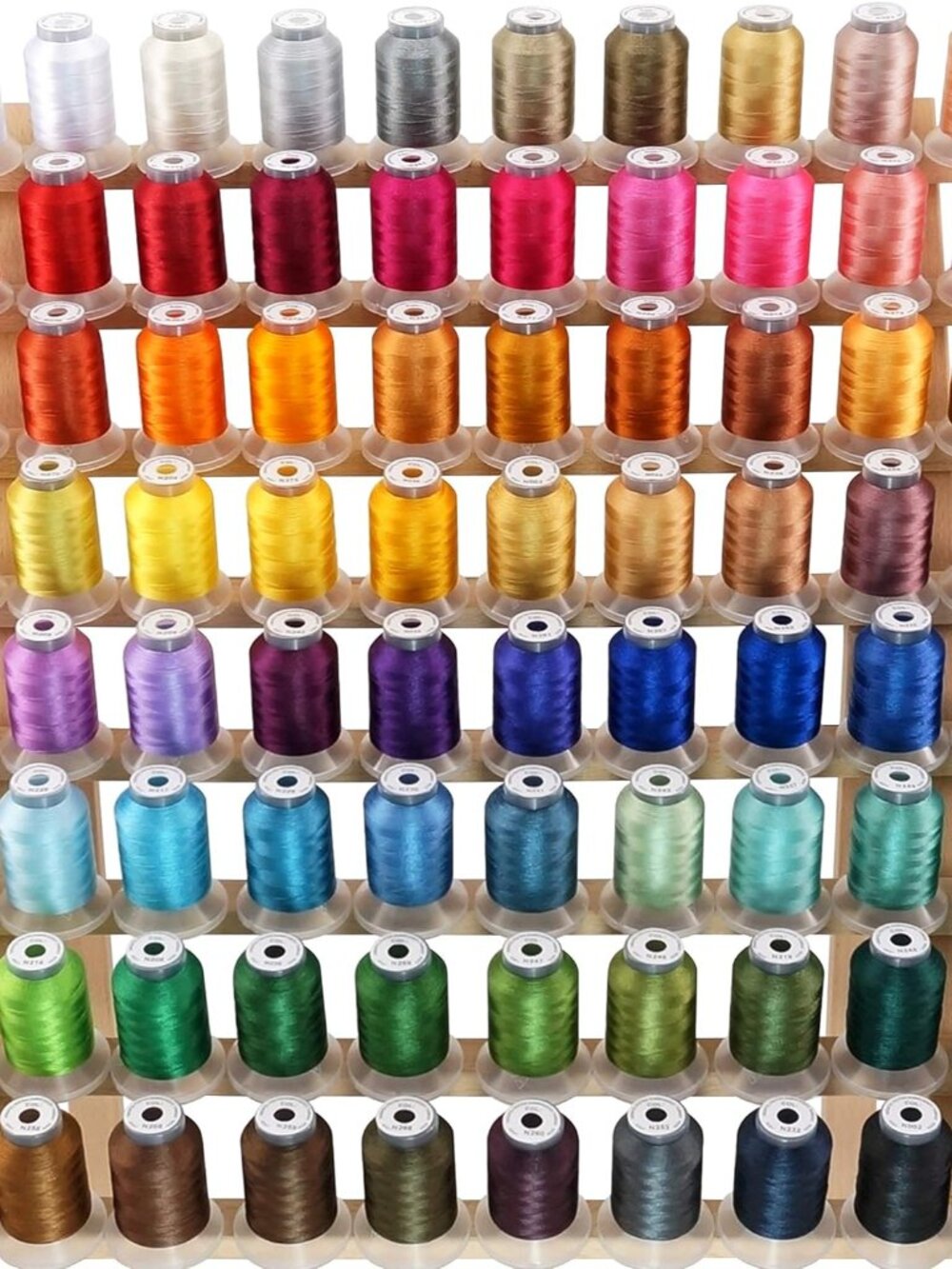 80 Spools Polyester Embroidery Machine Thread Kit